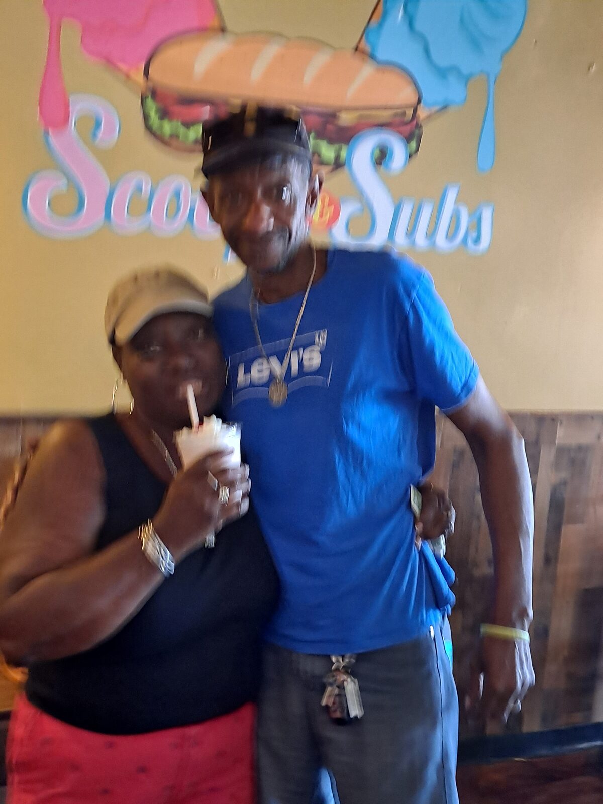 Customer enjoying a treat